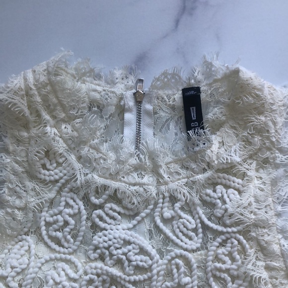 Lord & Taylor Design Lab Lace Dress Ivory Size Large NWT - Picture 13 of 15